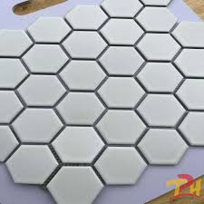 Gạch Mosaic Lục Giác Trắng Mờ - TPHTILES CERAMIC