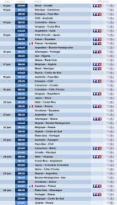 Suivez tous les matchs en direct de l'équipe de france, les qualifications pour la coupe du monde 2022.mais également les meilleurs moments et plus beaux buts des mondiaux de 2018, 2014, 2010, 2006 ou 2002. Coupe Du Monde 2014 Le Calendrier Des Retransmissions Tv