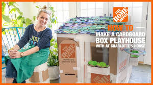 How To Create A Deluxe Cardboard Playhouse The Home Depot