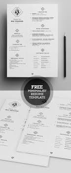 It has a very organized yet modern layout that looks like it belongs to a hard this ville free resume template is clean and easily edited which helps when you input all your amazing accomplishments! Free Minimalist Resume Template Psd Resume Templates