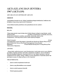 Workmen's compensation act and regulations: Akta Kilang Jentera 1967 Mesin Mekanik Lift