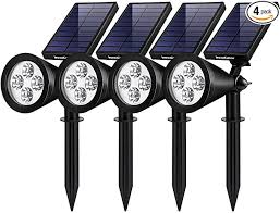 And also you'll learn what makes a solar powered garden light. Innogear Solar Lights Outdoor Upgraded Waterproof Solar Powered Landscape Spotlights 2 In 1 Wall Light Decorative Lighting Auto On Off For Pathway Garden Patio Yard Driveway Pool Pack Of 4 White Amazon Com