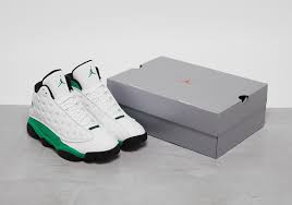 Jordan 13 White Lucky Green Black Pin On Air Jordan