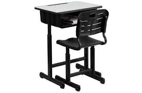 Give your kids a great play time and learning time with mickey on their backs! Flash Furniture Adjustable Height Student Desk And Chair With Black Pedestal Frame Kid Desk Desk And Chair Set Desk