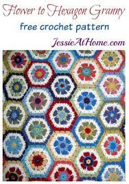 Free patterns like these are great for beginners because you can make so much with granny squares.&amp;nbsp;create beautiful afghans, scarves, jackets and more with these 58 granny square crochet patterns for beginners. Flower Hexagon Granny How To Free Crochet Pattern Jessie At Home