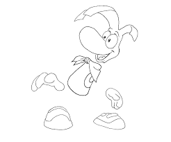 Rayman is a franchise of platform video games, published by ubisoft. Drawing Rayman 114420 Video Games Printable Coloring Pages
