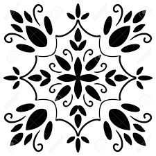 Stencil decor stencil patterns painting tile stencil painting on walls mandala decals paint designs silhouette stencil glass etching patterns art. Abstract Floral Pattern On White Background Geometric Simple Royalty Free Cliparts Vectors And Stock Illustration Image 141299600