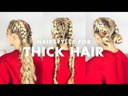 How To Deal With Thick Hair Three Easy Hairstyles Luxy Hair Youtube Bloglovin Thick Hair Styles Easy Hairstyles For Thick Hair Easy Hairstyles