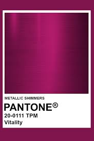 Vitality Metallic Pantone Color In 2019 Pantone Colour