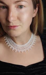 Buy White Classik Silyanka Traditional Ukrainian Beaded Jewelry Art Hand  Made Online in India