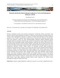 Pengkaji tahu masalah yang hendak dikaji, penemubual (enumerator) jelas makna soalan dan responden faham soalan untuk dijawab. Pdf Integriti Akademik Dalam Kalangan Mahasiswa Universiti Kebangsaan Malaysia Ukm