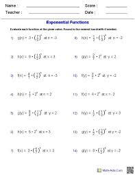 Check spelling or type a new query. Printable Calculus Worksheets Calculus Exponential Functions Quadratics