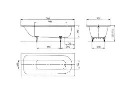 Badewanne saniform plus 170 x 75 cm. Kaldewei Saniform Plus Badewanne 170x75 Cm Modell 373 1 Stahl Email Weiss Inklusive Trager Wuh24 Online Shop Fur Bad Kuche Heizung Und Installation