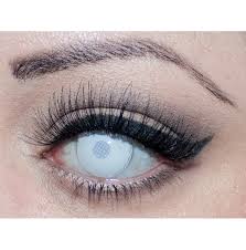 Pseyeche offer white out contact lenses prescription limitted time sale. Zombie White Blind Halloween Contact Lenses Please Rebelsmarket