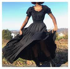 Amazing Vintage 70s Western Goth Dress By Sherry Depop Dark Cottagecore Clothes Darkcottagecorecloth Fashion Fashion Inspo Outfits Alternative Outfits