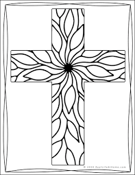 Simple, difficult, and without numbers. Religious Cross Coloring Pages For Kids And Adults 30 Different Designs