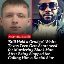 The Texas teen who turned a slap over a racial slur into a months-long plan  to kill a Black man just found out his fate. Read more here:  https://atlantablackstar.com/2025/08/30/white-texas-teen-gets-sentenced-for-murdering-black-man/
