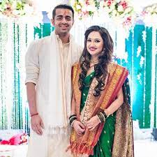 Maharashtrian Bridal Goals With My Beautiful Bride This Dusky Beauty Carried An Extremely Glamo Indian Wedding Outfits Engagement Couple Dress Groom Outfit