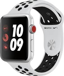 Best Buy Apple Watch Nike Series 3 Gps Cellular 42mm Case With Pure Platinum Black Nike Sport Band Silver Aluminum Mqlc2ll A Apple Watch Nike Buy Apple Watch Apple Watch Series