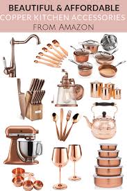 Beautiful And Affordable Copper Kitchen Essentials From Amazon If You Are Looking To Add A Bit Of Copper Kitchen Accessories Copper Kitchen Rose Gold Kitchen