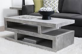 Modern Grey Geometric Coffee Table Coffee Table Living Room Decor Rustic Geometric Coffee Table
