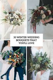 You can use the flowers in your bouquet to complement your wintery decor and seasonal. 30 Winter Wedding Bouquets That You Ll Love Weddingomania
