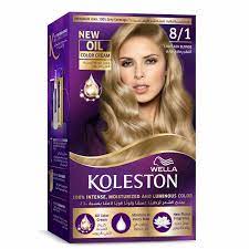 Wella care range original thick hair and ends. Buy Wella Koleston Permanent Hair Color Kit 8 1 Light Ash Blonde Online Shop Beauty Personal Care On Carrefour Uae