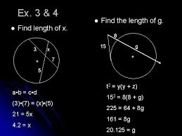 Sofort kostenlos und ohne anmeldung anfragen Angle Measures And Segment Lengths In Circles Objectives