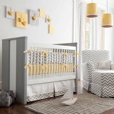 Yellow and gray bedding works well in any type of bedroom, from the nursery to the master bedroom. Boy Bedding Baby Room Neutral Grey Baby Room Baby Nursery Design