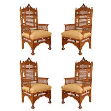 Middle Eastern Arabian Syrian Moorish Royal Throne Armchairs Moorish Furniture Throne Chair Royal Furniture