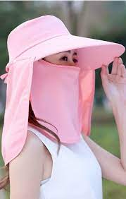 Cute Pink Face Cover Scarf With Hat Must Have Face Cover Scarf Scarf With Hat Feminine Women