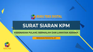 Persetujuan bertulis ibu bapa atau penjaga murid telah diperolehi. Kebenaran Pulang Bermalam Dan Lawatan Ibu Bapa Serta Waris Murid Di Asrama Kpm Buku Teks Digital