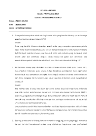 Etika profesi diajukan untuk memenuhi salah satu tugas etika profesi. Pdf Contoh Soal Uts Etika Profesi Sistem Informasi Mahasiswa Unusa Academia Edu
