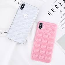 For iphone x 8 7 6 6s plus cute fruit pattern slim bling glitter soft case cover. For Iphone X 8 6s 7 Plus 3d Cute Rubber Soft Silicone Pattern Heart Case Cover Iphone Unicorn Iphone Case Phone Case Accessories