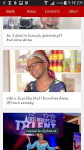 Bu uygulama uganda'nın önde gelen komedyen anne kansiime'nin harika ama komik sözlerini getiriyor. Kansiime Anne Funny Uganda Comedy Video App Pour Android Telechargez L Apk