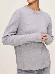 Crewneck Women Sweater | Ashen | DL1961 Premium Denim