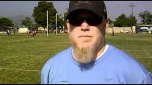 Azusa Coach Joe Scherf at Spring Practice