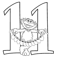 Numbers 11 20 Coloring Pages Sesame Street Coloring Pages Free Printable Numbers