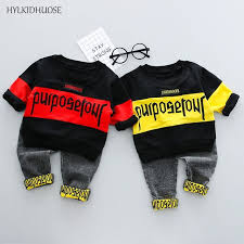 Hylkidhuose 2018 Spring Children Sets Baby Boys Clothes Sets Good Quality T Shirt Jeans Fashion Kids Baby Cotton Suits Kids Outfits Boy Outfits Kids Fashion