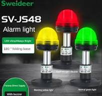Led 220V 24V 12V Warning Lights 3 Layers Led Warning Signal Lamp Red Green  Yellow Machine Tool Signal Light Alarm Indicator - AliExpress