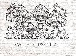 Download Mushroom Svg Mandala Mushroom Svg Zentangle Mushroom Svg Etsy In 2021 Butterflies Svg Butterfly Mandala Svg Files For Cricut