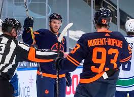 The edmonton oilers have loaned forward joakim nygard to farjestad bk of the swedish hockey league (shl) to start the. Connor Mcdavid Scores Hat Trick Edmonton Oilers Defeat Vancouver Canucks 5 2