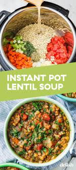 Instant Pot Lentil Soup Will Keep You So Cozy All Winter Recipe Clean Eating Breakfast Recipes Clean Eating Recipes For Dinner Healthy Instant Pot Recipes
