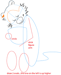 Found 2 free calvin and hobbes drawing tutorials which can be drawn using pencil, market, photoshop, illustrator just follow step by step directions. How To Draw Calvin And Hobbes Hugging From Calvin And Hobbes With Easy Steps Lesson Page 2 Of 2 How To Draw Step By Step Drawing Tutorials