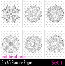 Keep your kids busy doing something fun and creative by printing out free coloring pages. Coloring Page A5 Planner Dividers Set 1 Make Breaks