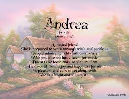 Andrea Scenic Theme Name Print Inspirational Words Names With Meaning Drawing Quotes