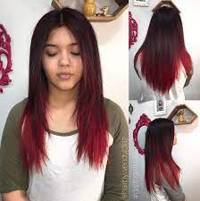 18 Striking Red Ombre Hair Ideas New Medium Hairstyles Red Ombre Hair Long Hair Color Ombre Hair