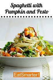 Spaghetti With Pumpkin And Pesto Recipe Fall Recipes Healthy Pasta Recipes Recipes