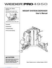 weider pro 4950 weight exerciser manuals