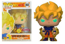 Subito a casa e in tutta sicurezza con ebay! Funko Pop Dragon Ball Z Super Saiyan Goku First Appearance 860 Glows In The Dark Exclusive Walmart Com Walmart Com